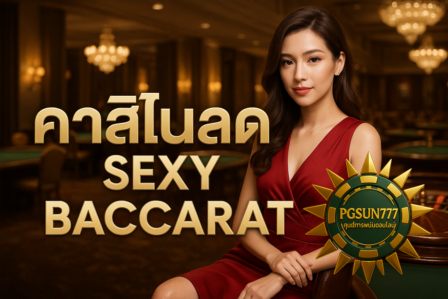 PGSUN777 คาสิโนสด SEXY BACCARAT เล่นบาคาร่าสดกับดีลเลอร์สุดเซ็กซี่