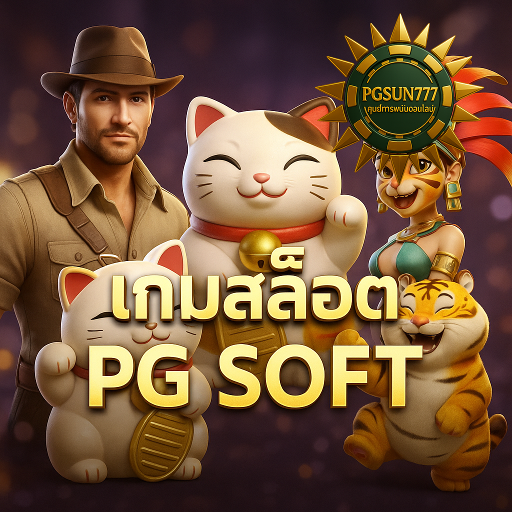 เกมสล็อต PG SOFT แตกง่าย ภาพสวย โบนัสเพียบ ต้องที่ PGSUN777