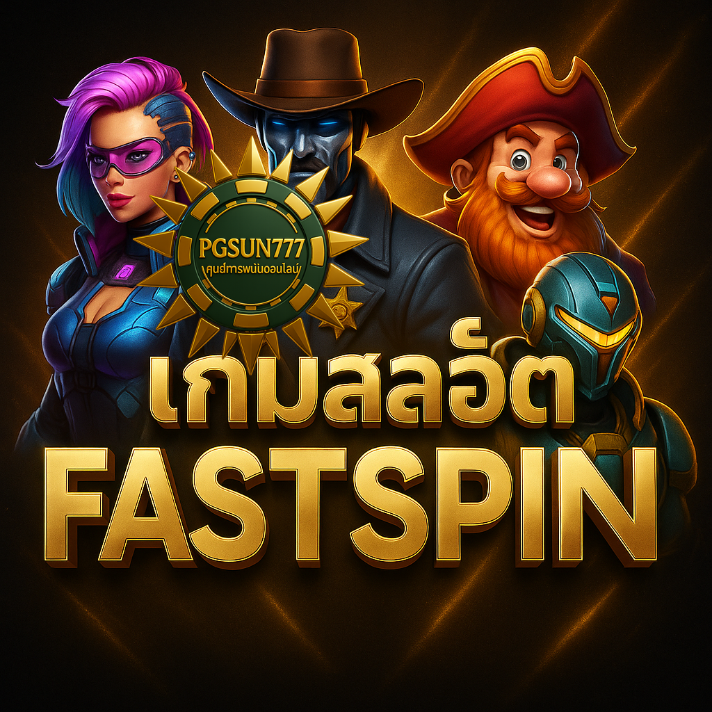 PGSUN777 รวมเกมสล็อต FASTSPIN แตกหนัก ภาพล้ำ ฟีเจอร์ไม่ซ้ำใคร