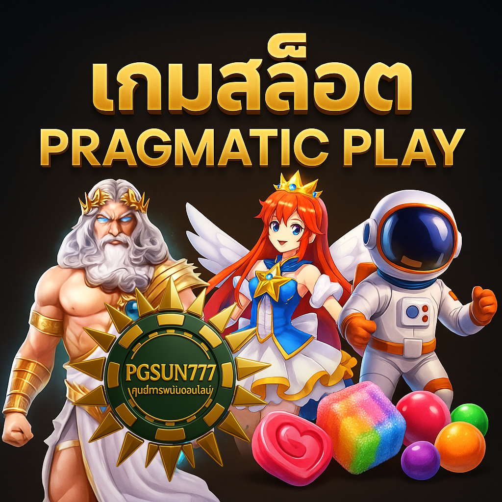 เกมสล็อต PRAGMATIC PLAY แตกง่ายสุดในไทย ต้องเล่นกับ PGSUN777