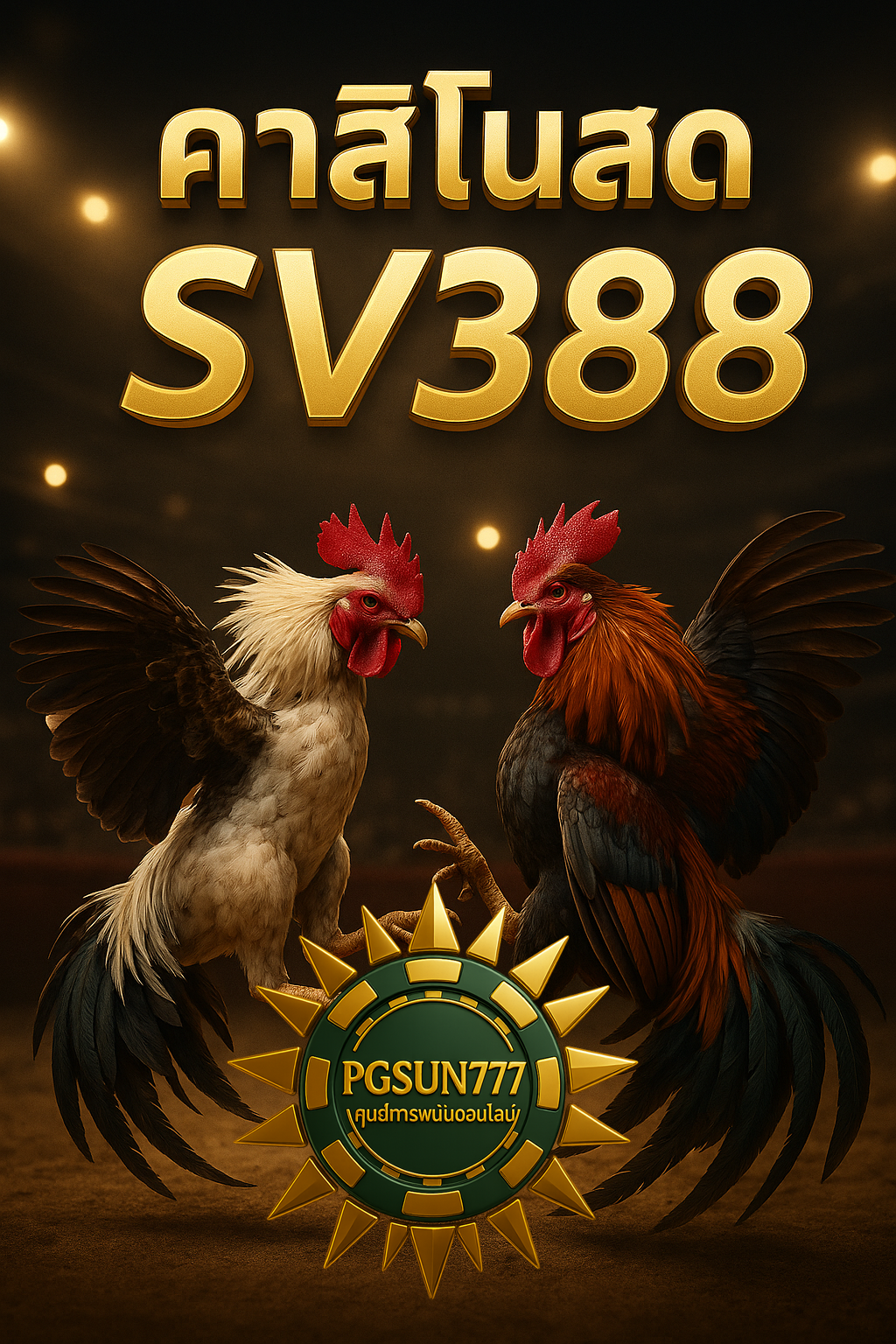 PGSUN777 คาสิโนสด SV388 ถ่ายทอดสดไก่ชนออนไลน์แบบเรียลไทม์
