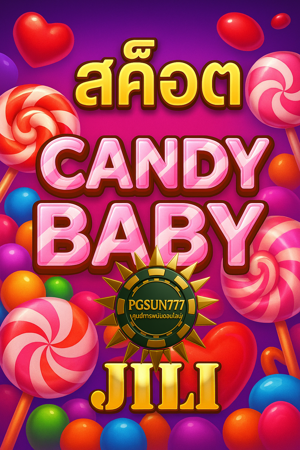 PGSUN777: สล็อต CANDY BABY JILI ขนมหวานสุดคิ้วท์แตกดี