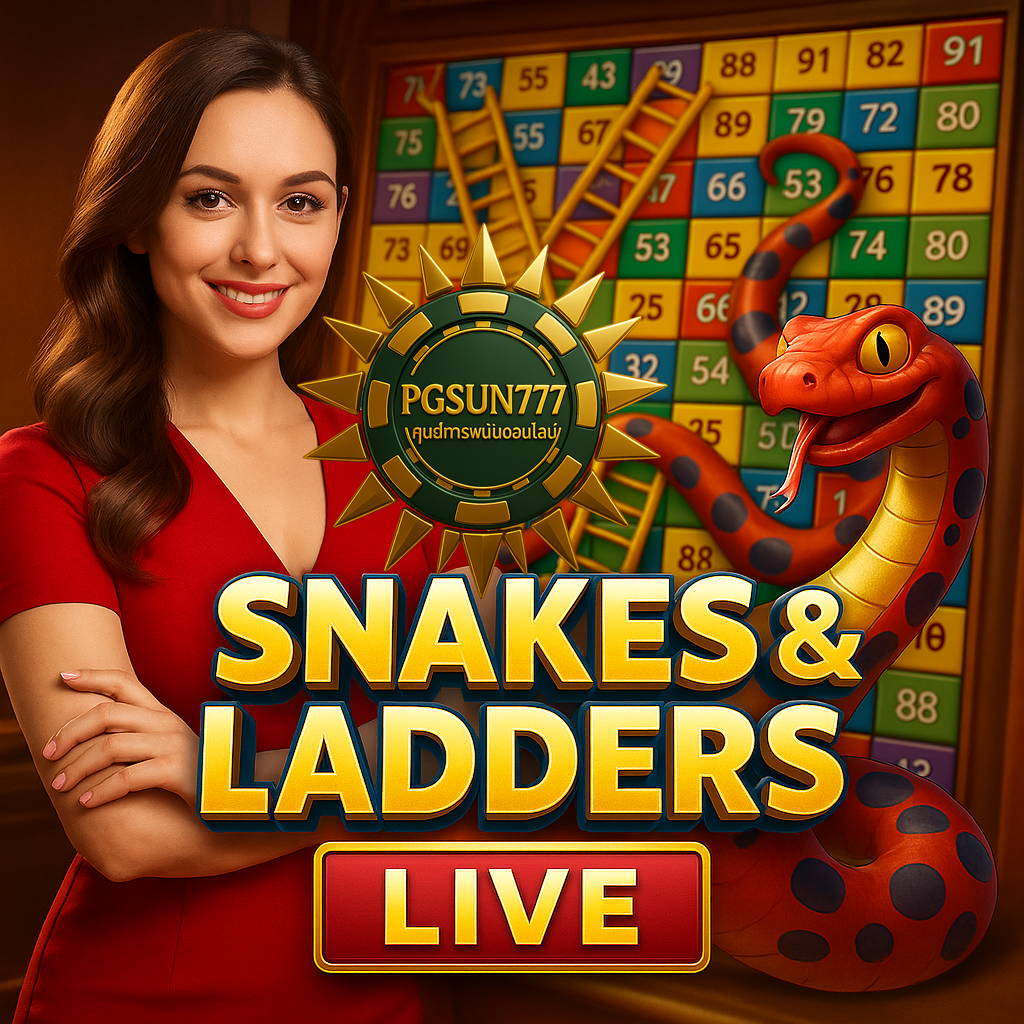 PGSUN777: เกมสด SNACKES & LADDERS LIVE สดใหม่ลุ้นสนุกทุกตา