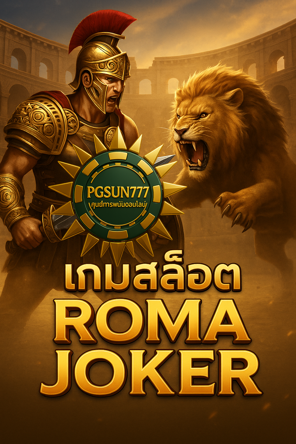 PGSUN777: เกมสล็อต ROMA JOKER นักรบโรมันแจกโบนัสจัดเต็ม