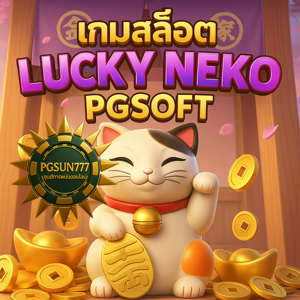 PGSUN777: เกมสล็อต LUCKY NEKO PGSOFT แมวนำโชคแตกง่ายสุดๆ