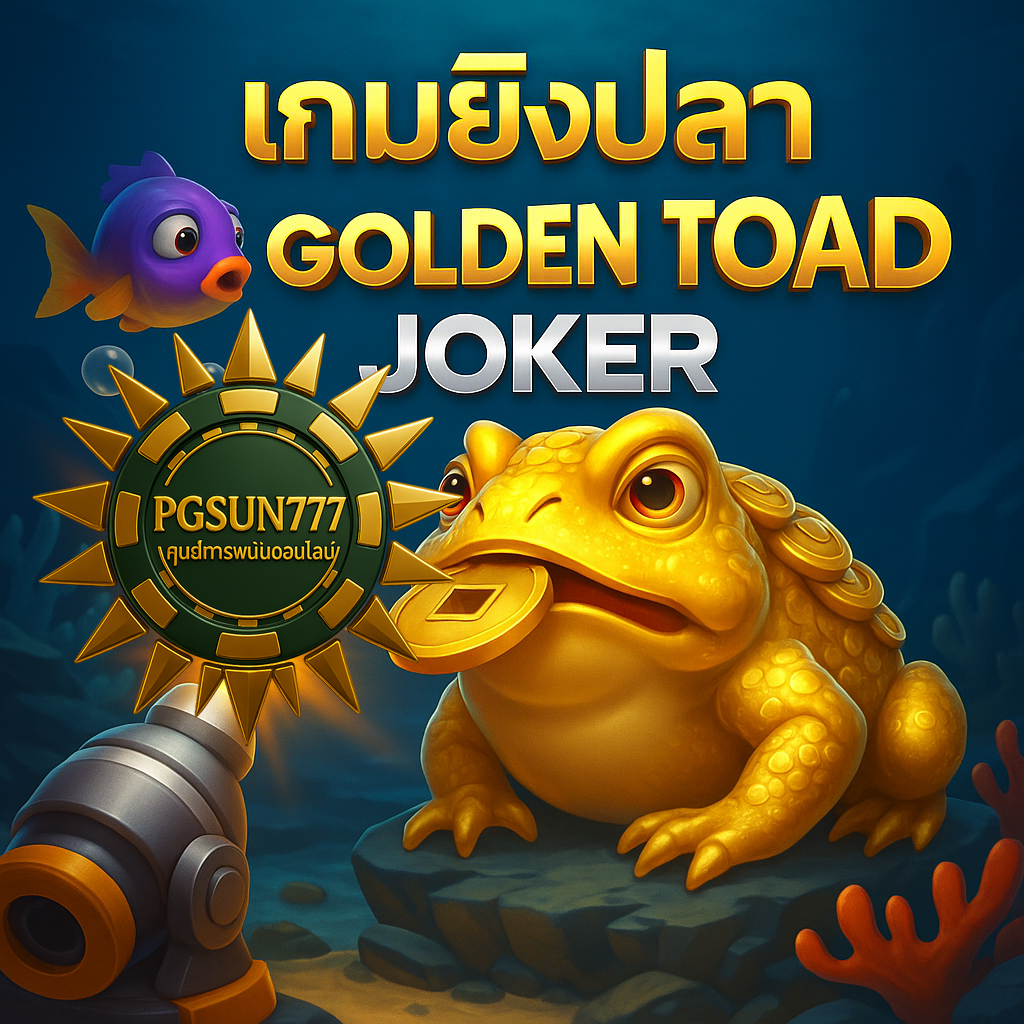 PGSUN777: เกมยิงปลา GOLDEN TOAD JOKER ยิงคางคกทองแจกโบนัส