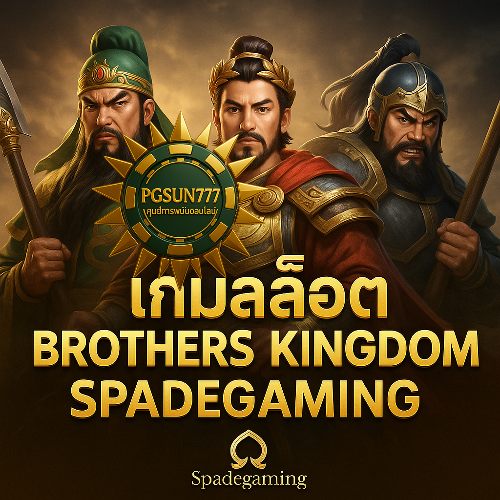 PGSUN777 เกมสล็อต BROTHERS KINGDOM SPADEGAMING สามพี่น้องนักรบ