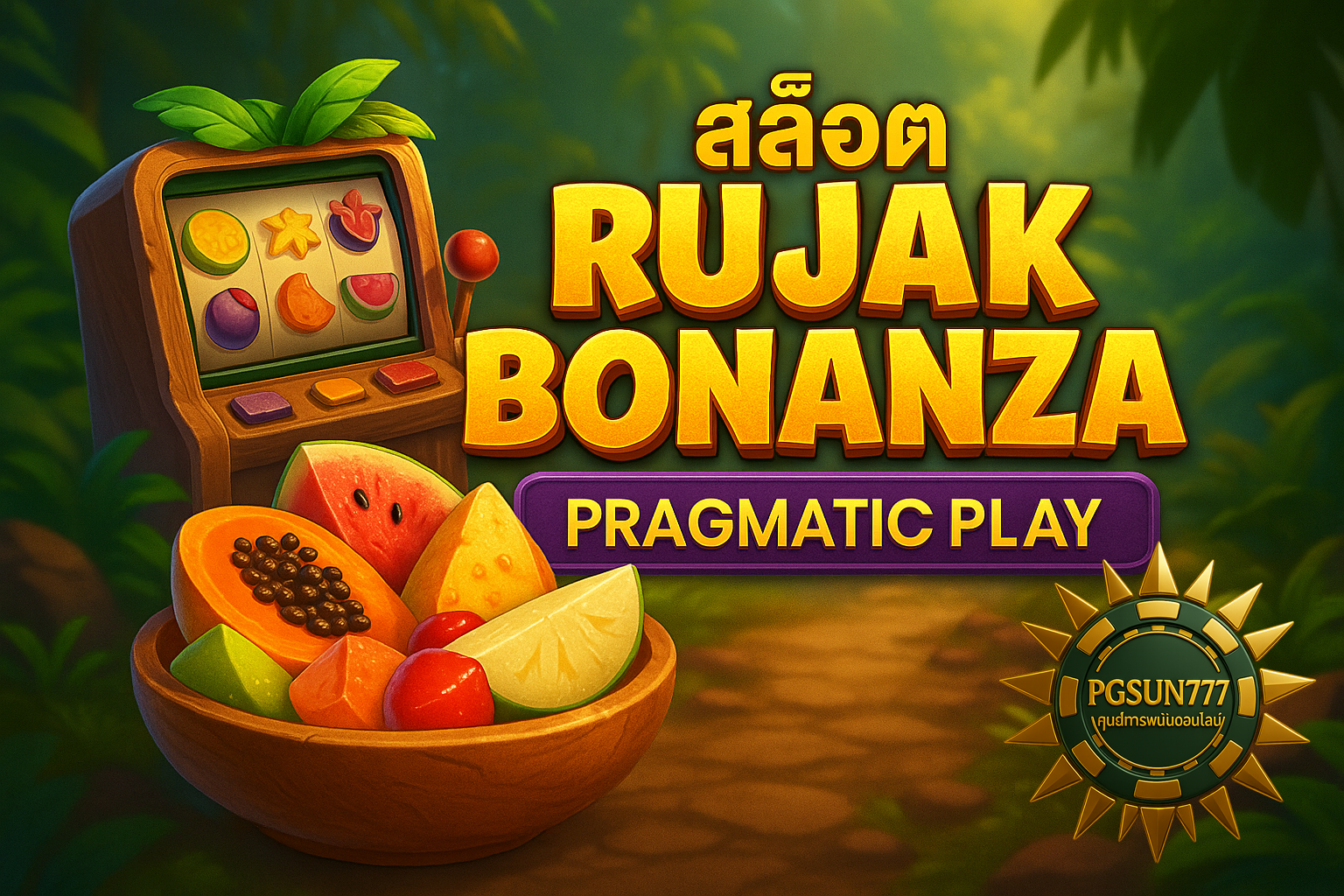 PGSUN777: สล็อต RUJAK BONANZA PRAGMATIC PLAY รวมผลไม้แตกจุกๆ