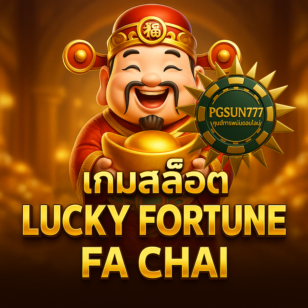 PGSUN777 เกมสล็อต LUCKY FORTUNE FA CHAI นำโชคแตกกระจาย