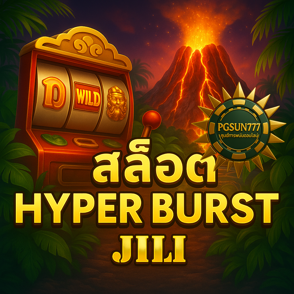 PGSUN777: สล็อต HYPER BURST JILI ภูเขาไฟระเบิดคูณรัวไม่ยั้ง