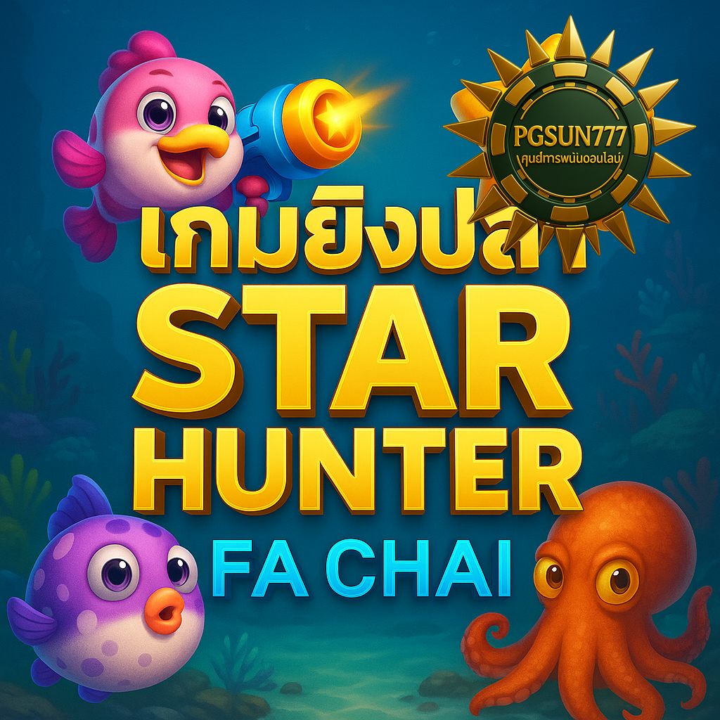 PGSUN777 เกมยิงปลา STAR HUNTER FA CHAI ล่าดาวลึกใต้ทะเลอวกาศ